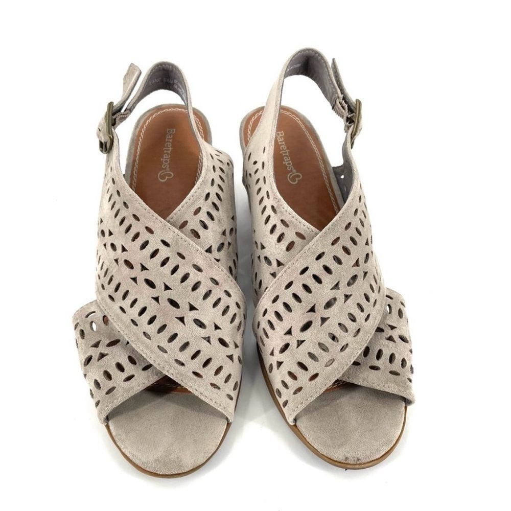 Baretraps Ilene suede open toe sling back sandal